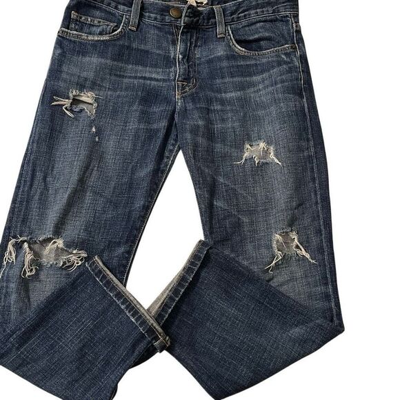 Current/Elliot The Boyfriend Women’s Distressed Jeans - Picture 2 of 10